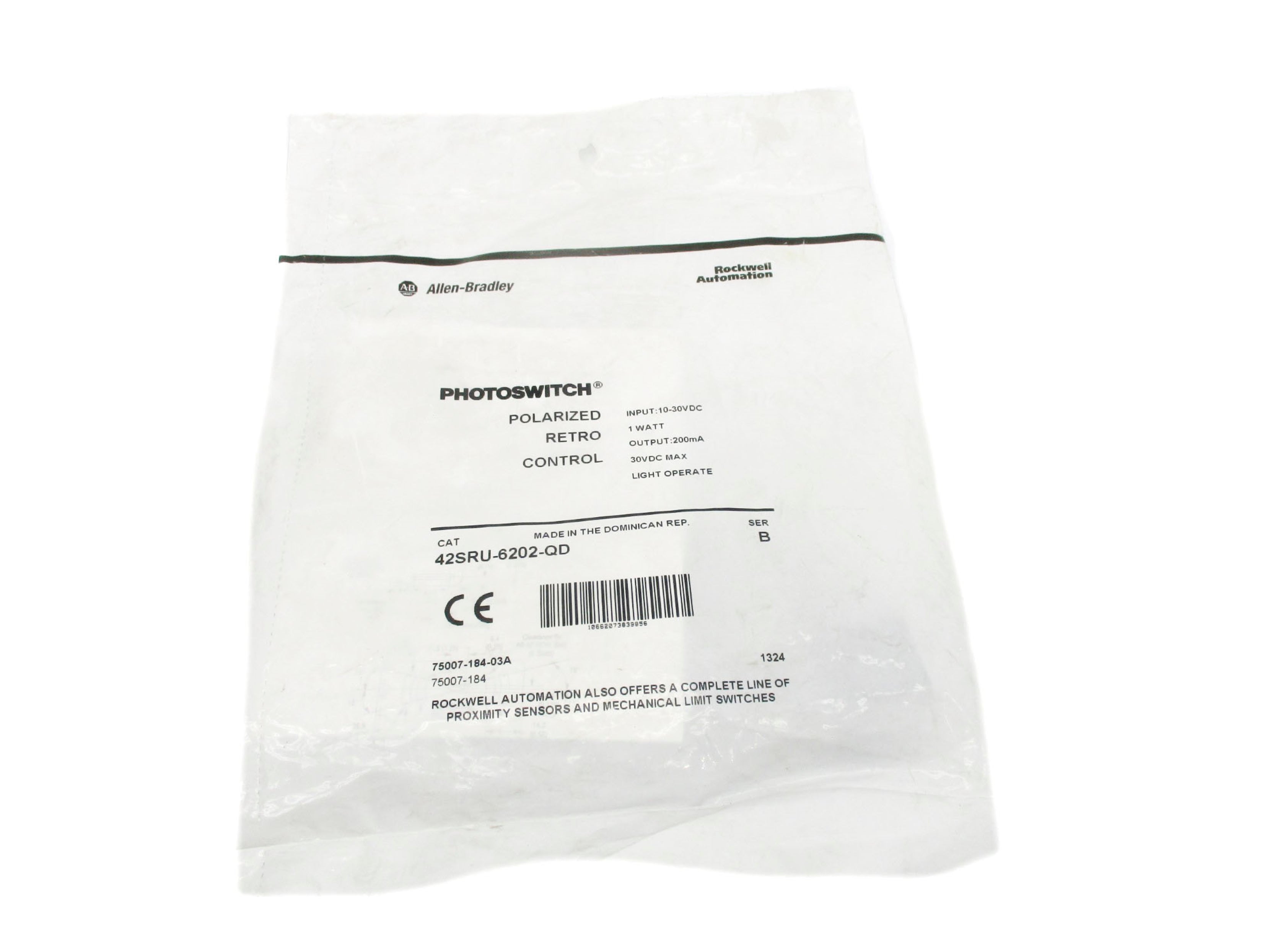 ALLEN BRADLEY 42SRU-6202-QD SER. B NSMP