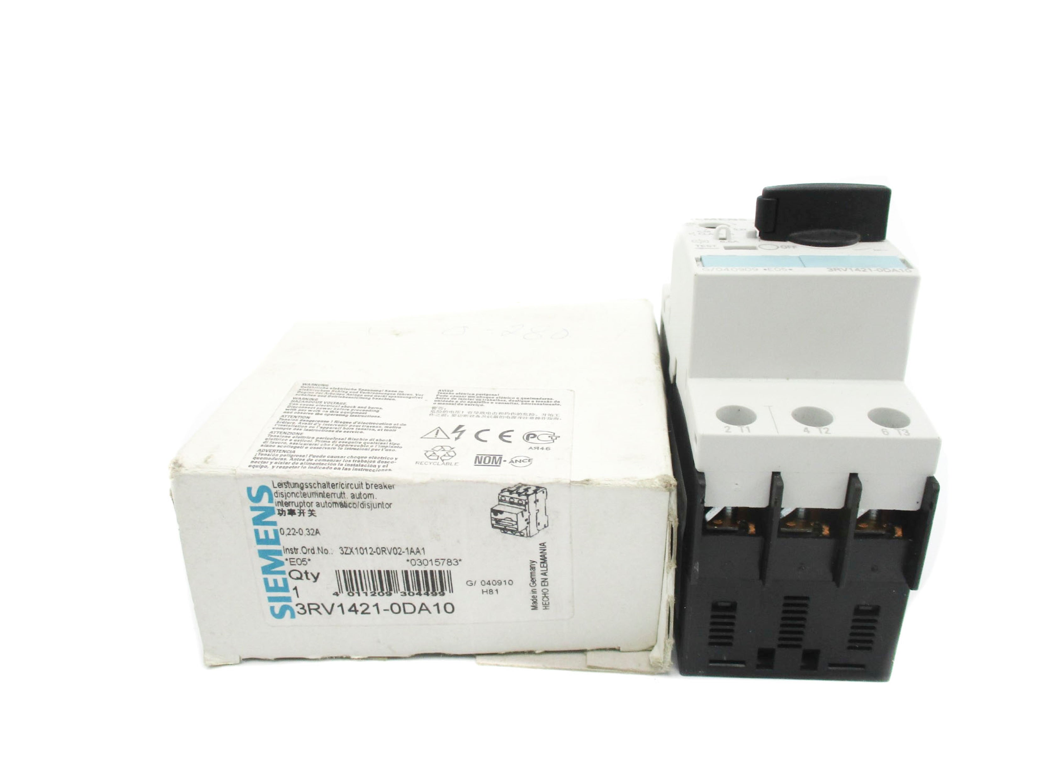SIEMENS 3RV1421-0DA10 690V 0.22-0.32A NSMP