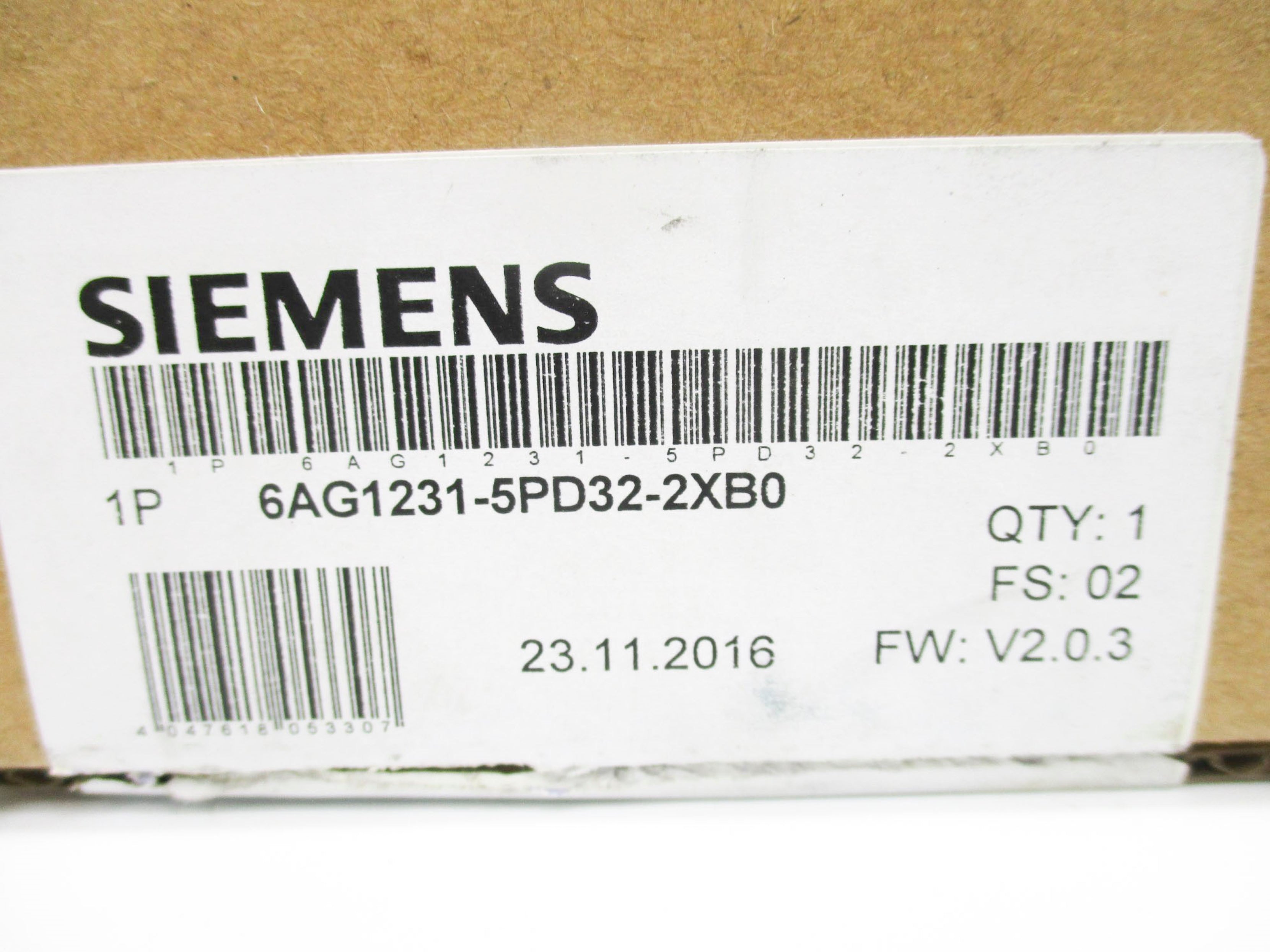 SIEMENS 6AG1231-5PD32-2XB0 NSMP