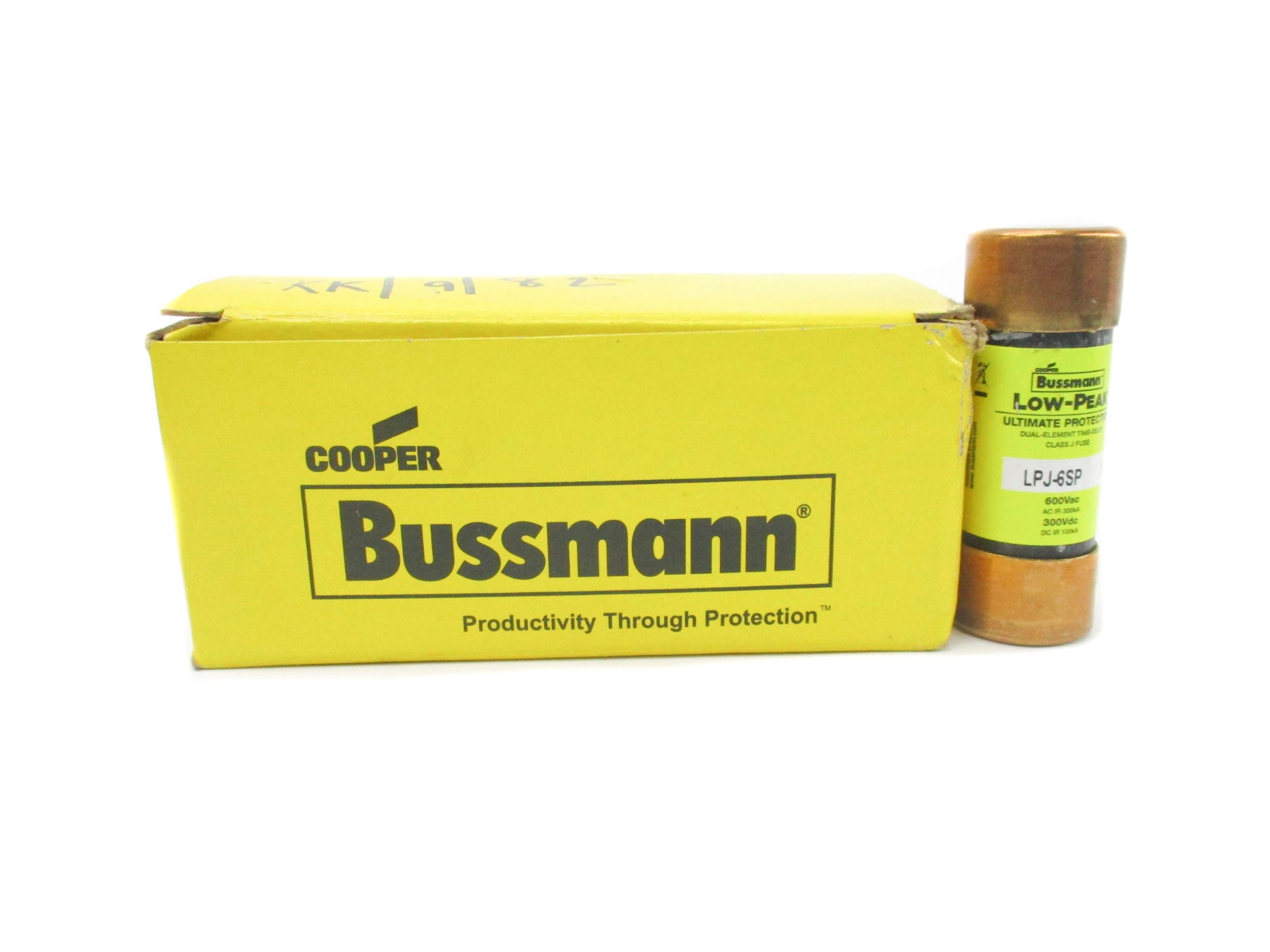 BUSSMANN LPJ-6SP 600VAC 6A (PKG OF 10) (YL/YL) NSMP