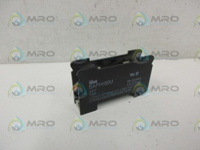 IDEC BAF111SDU FUSE HOLDER W/BLOWN FUSE INDICATOR UNMP