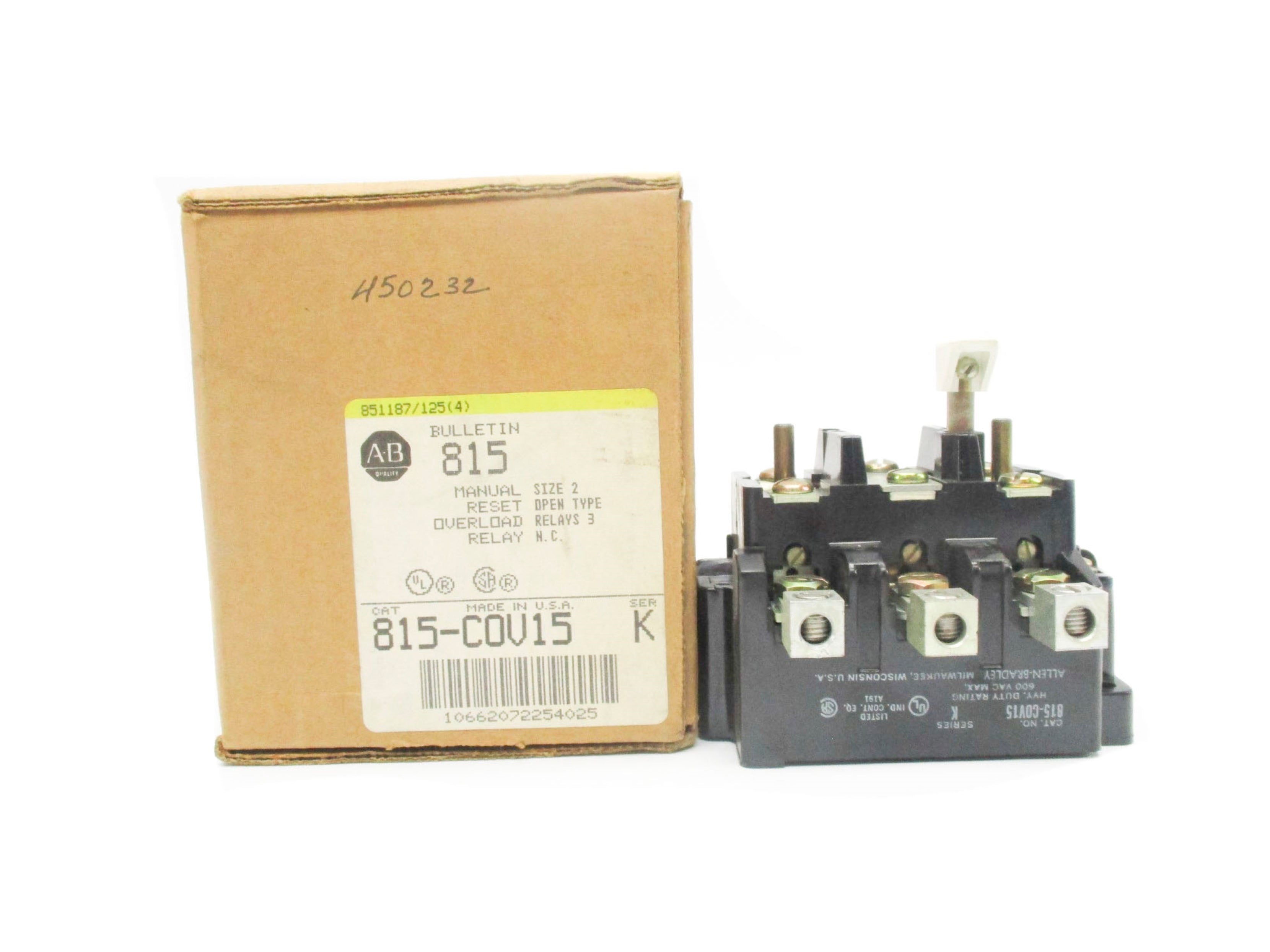 INDUSTRIAL SPARE PART 815-COV15 SER. K 600V (BR/YL) NSMP