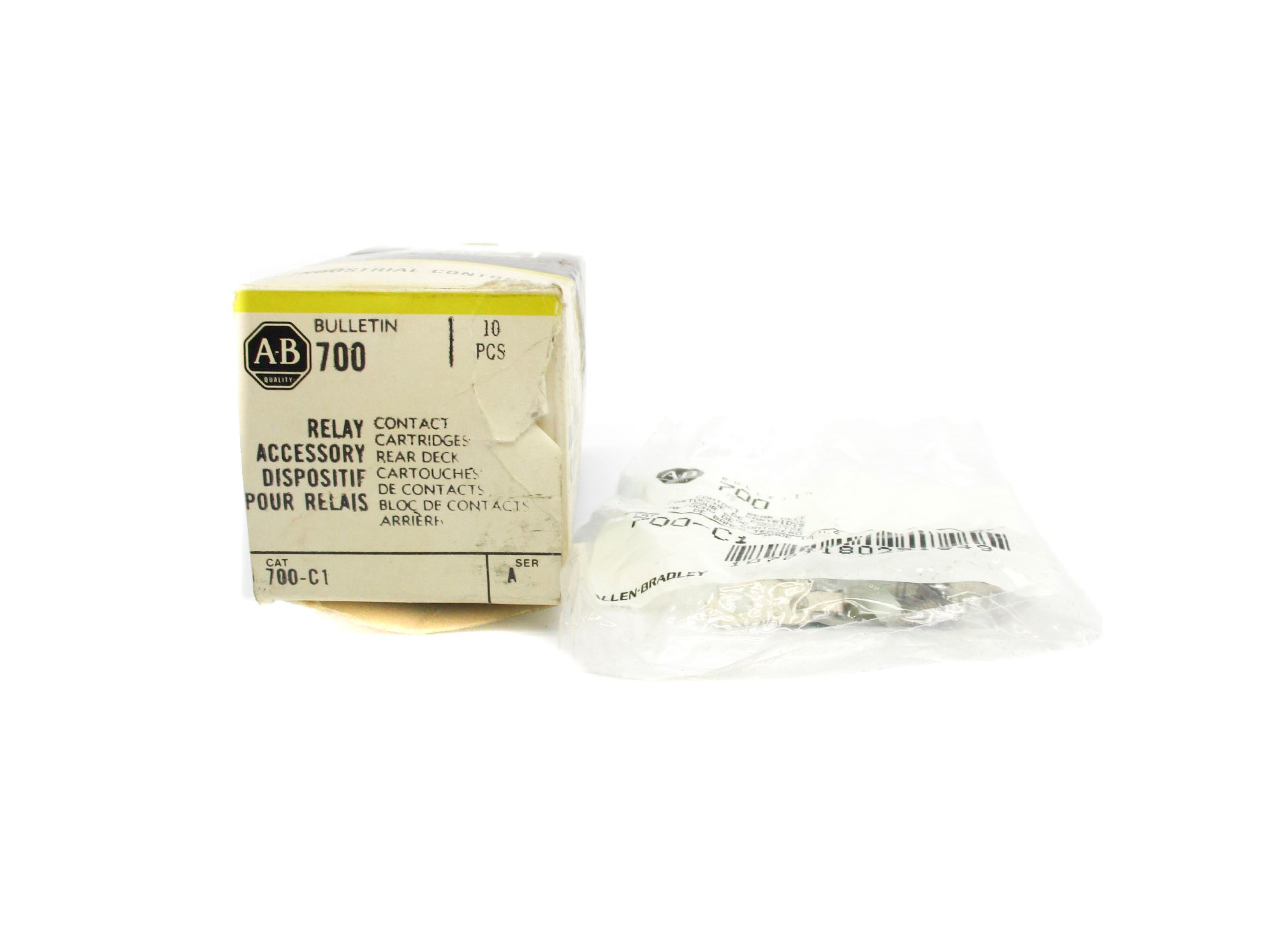INDUSTRIAL SPARE PART 700-C1 SER. A (PKG OF 10) (BK/YL) NSMP