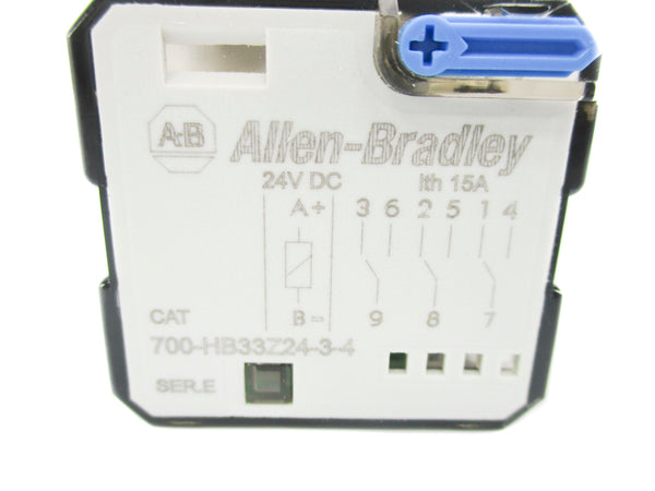 ALLEN BRADLEY 700-HB33Z24-3-4 SER. E 24VDC 15A UNMP
