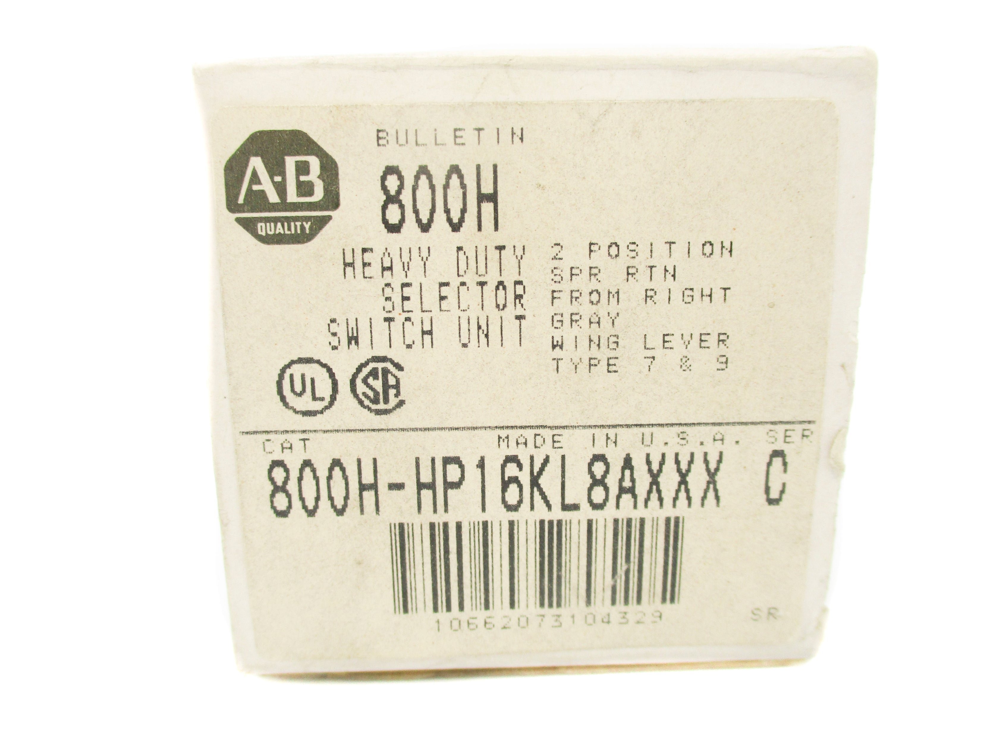 ALLEN BRADLEY 800H-HP16KL8AXXX SER. C (GY/BL) NSMP