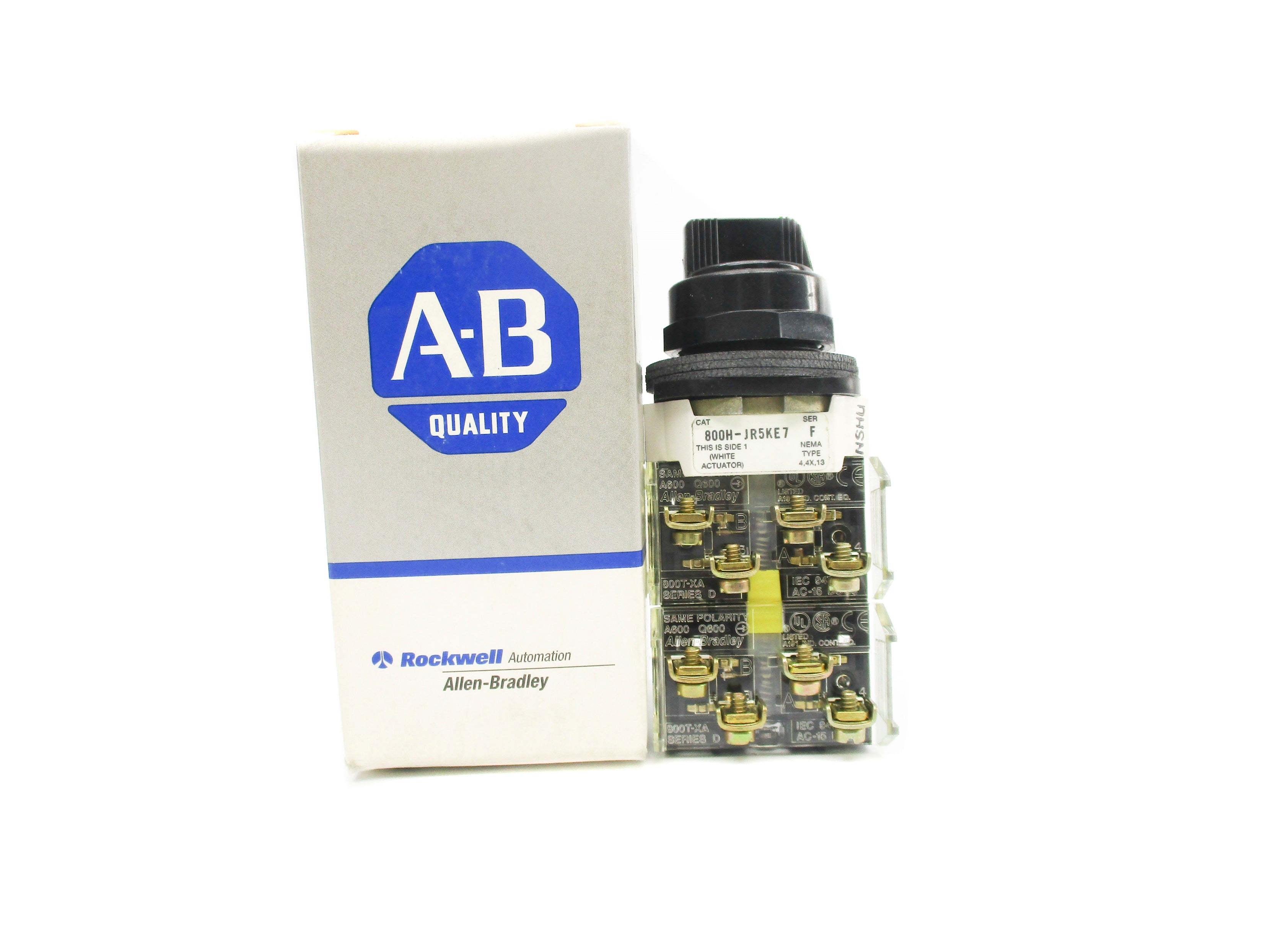 ALLEN BRADLEY 800H-JR5KE7AAAX SER. F (GY/BL) NSMP