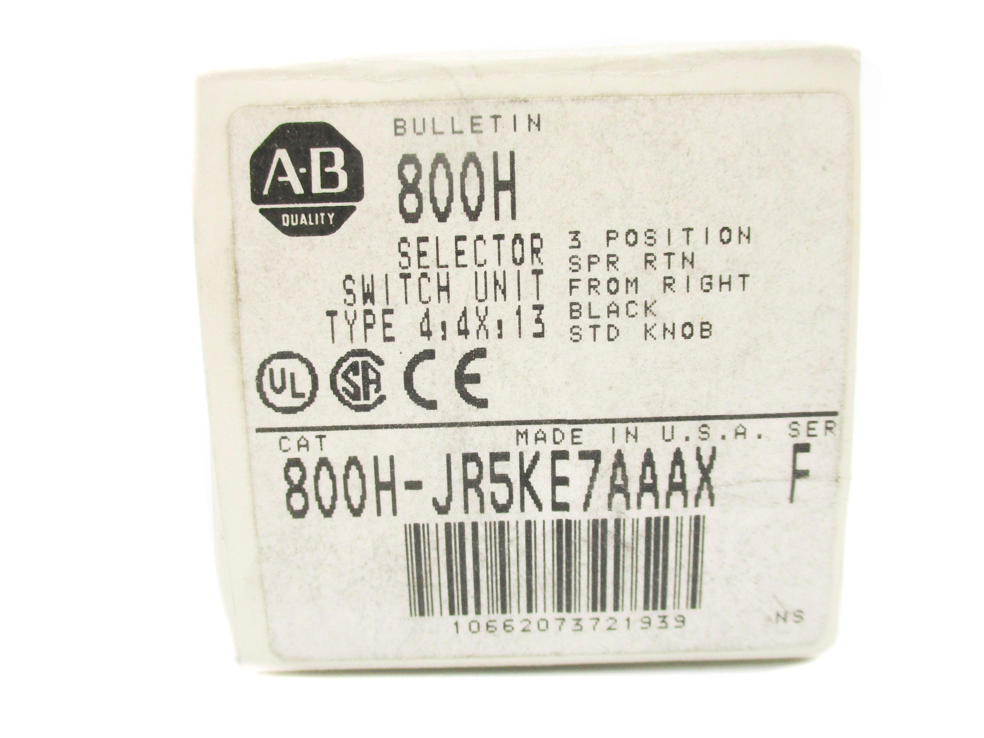 ALLEN BRADLEY 800H-JR5KE7AAAX SER. F (GY/BL) NSMP