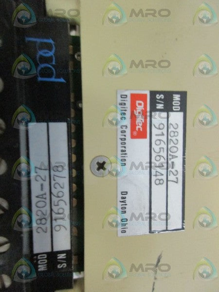 DIGITEC 2820A-27 PANEL METER UNMP