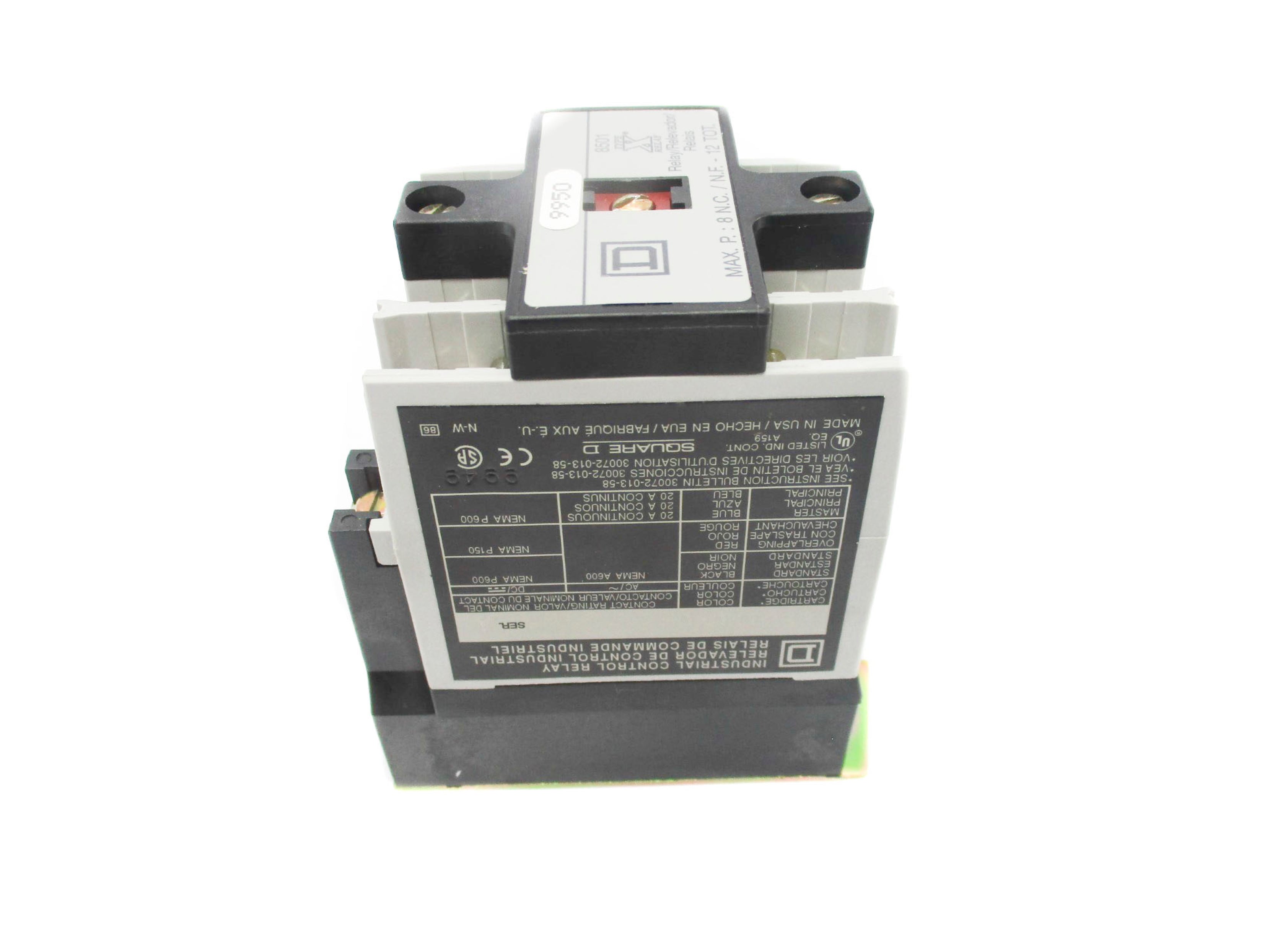 SQUARE D 8501XO40V02 SER. A 110/120V NSMP