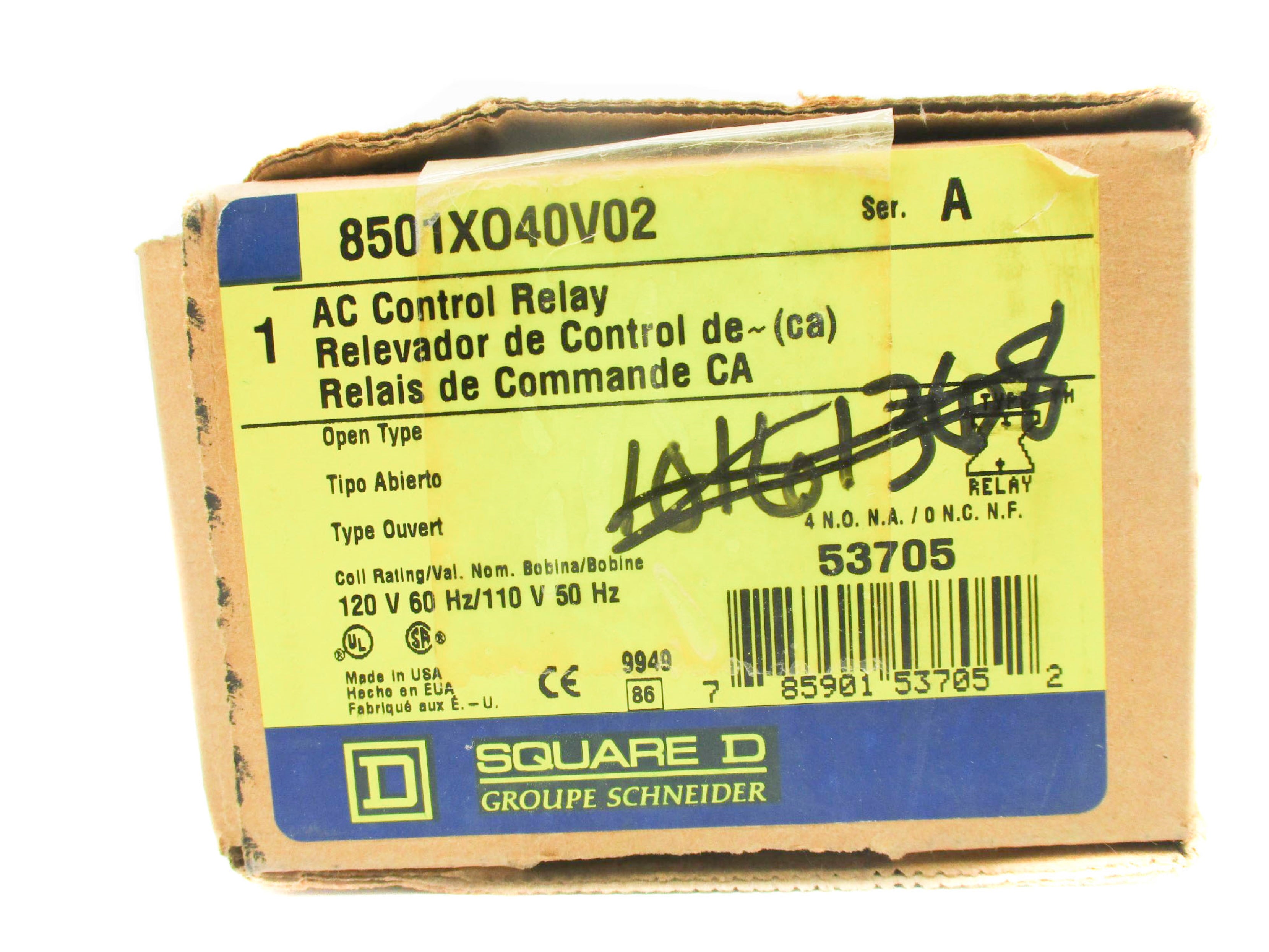 SQUARE D 8501XO40V02 SER. A 110/120V NSMP