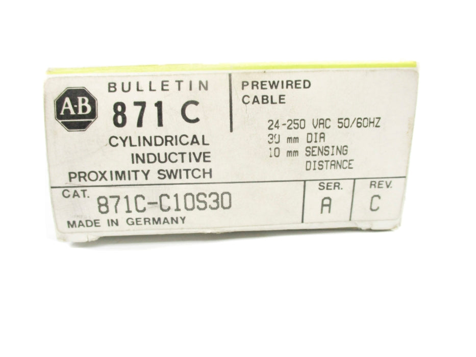 INDUSTRIAL SPARE PART 871C-C10S30 SER. A (BK/YL) NSMP