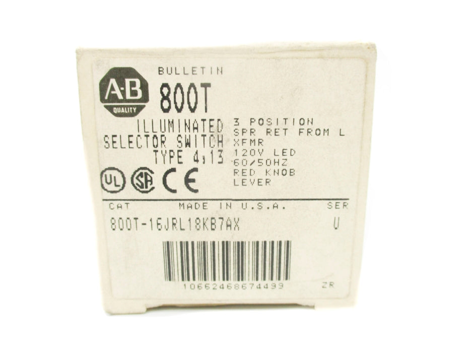 INDUSTRIAL SPARE PART 800T-16JRL18KB7AX SER. U (GY/BL) NSMP