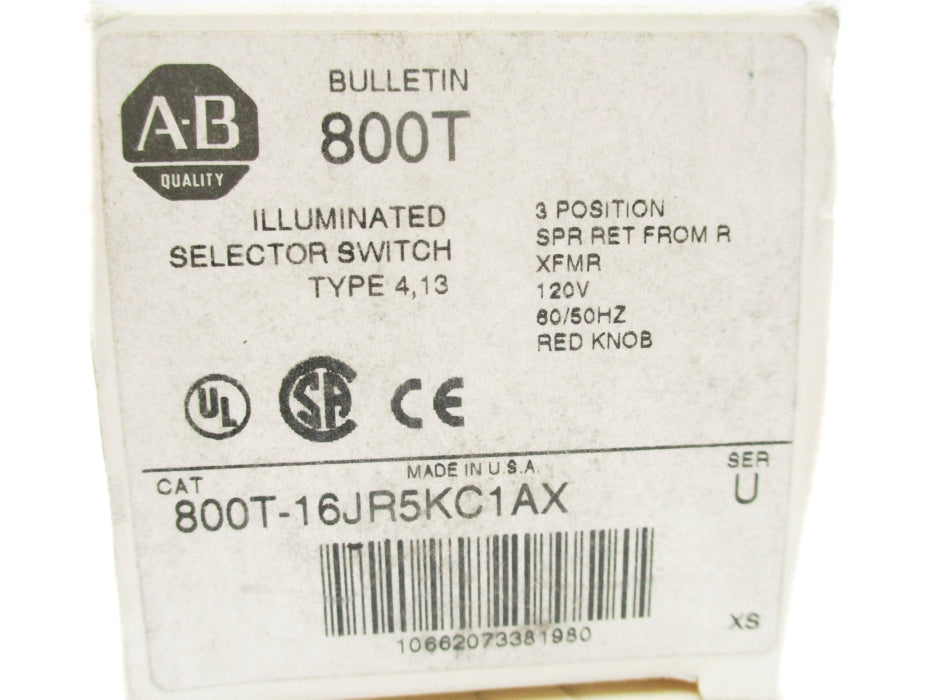 INDUSTRIAL SPARE PART 800T-16JR5KC1AX SER. U (WH) NSMP