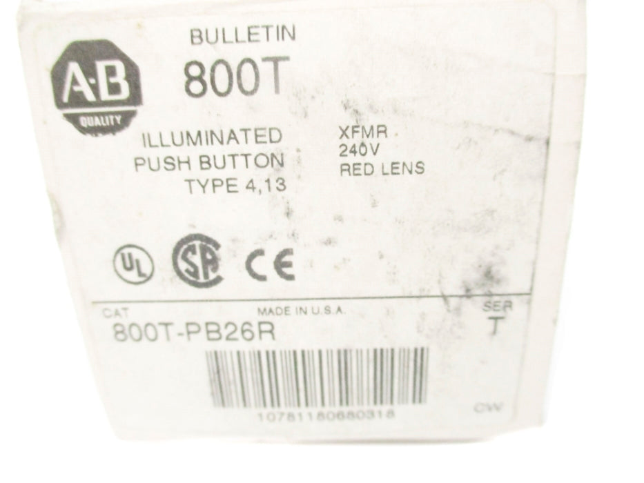 INDUSTRIAL SPARE PART 800T-PB26R SER. T (WH) NSMP