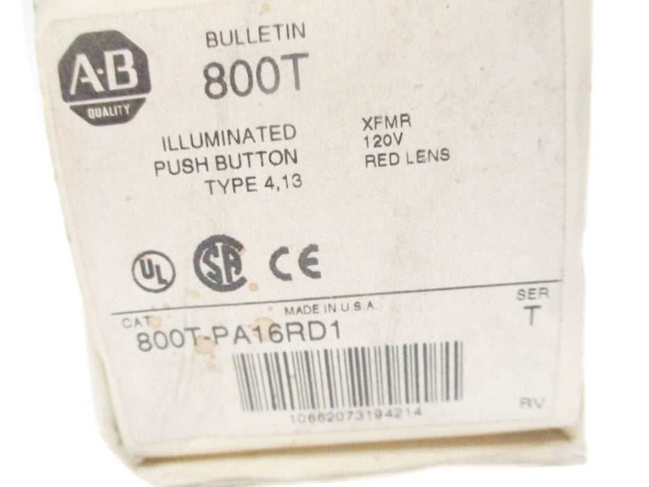 INDUSTRIAL SPARE PART 800T-PA16RD1 SER. T (WH) NSMP