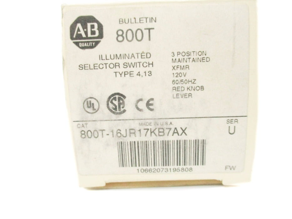 INDUSTRIAL SPARE PART 800T-16JR17KB7AX SER. U (WH) NSMP