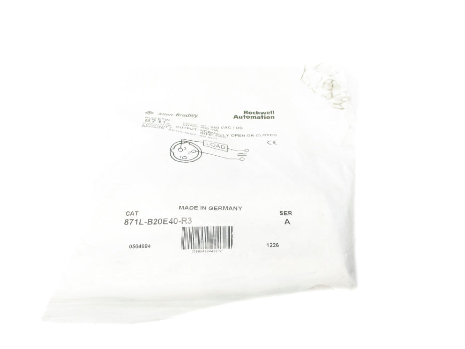 ALLEN BRADLEY 871L-B20E40-R3 SER. A NSMP