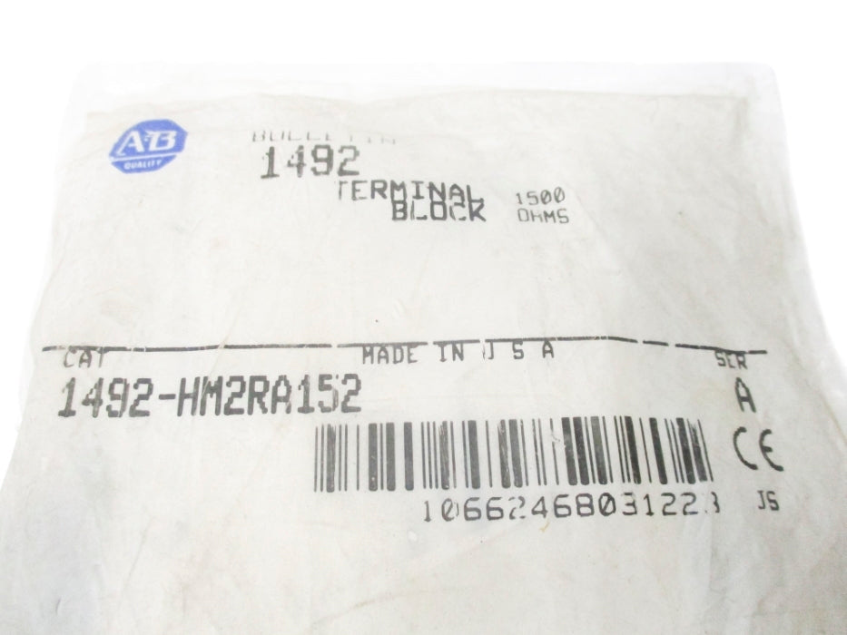ALLEN BRADLEY 1492-HM2RA152 SER. A NSMP