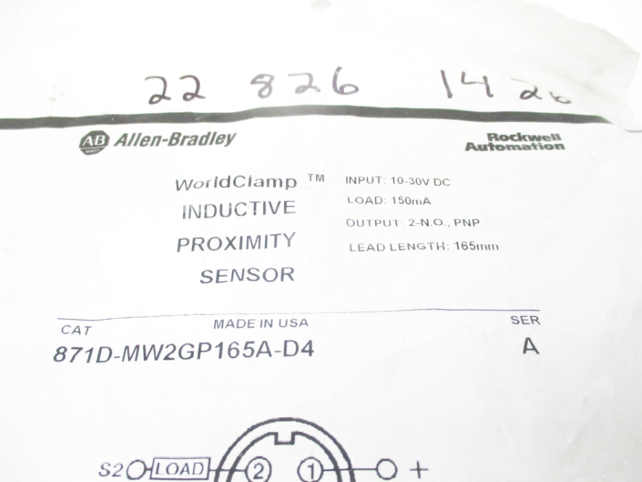 INDUSTRIAL SPARE PART 871D-MW2GP165A-D4 SER. A NSMP