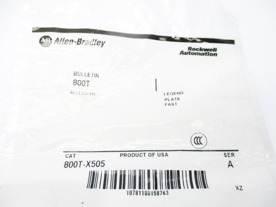 INDUSTRIAL SPARE PART 800T-X505 SER. A NSMP
