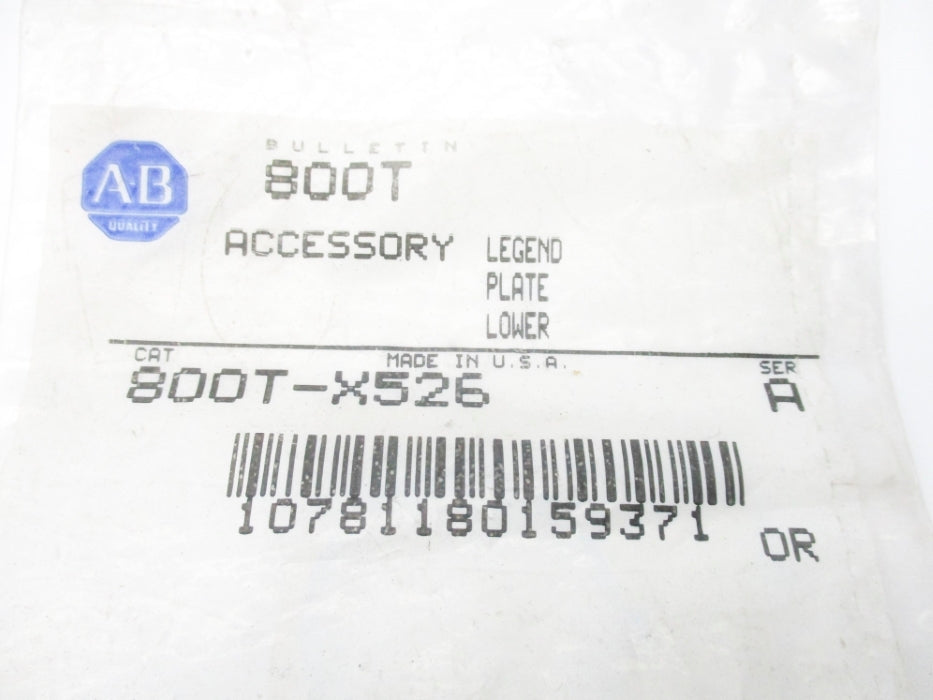 INDUSTRIAL SPARE PART 800T-X526 SER. A NSMP