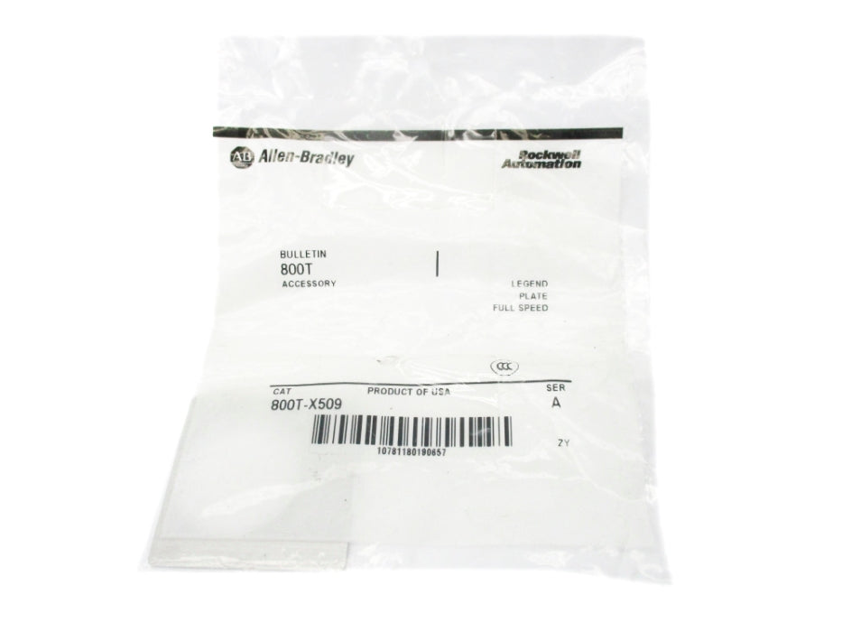 INDUSTRIAL SPARE PART 800T-X509 SER. A NSMP