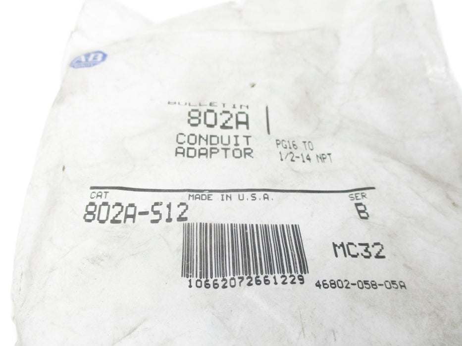 INDUSTRIAL SPARE PART 802A-S12 SER. B NSMP