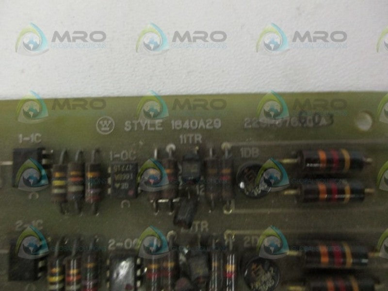 WESTINGHOUSE 1640A29 INPUT BOARD UNMP