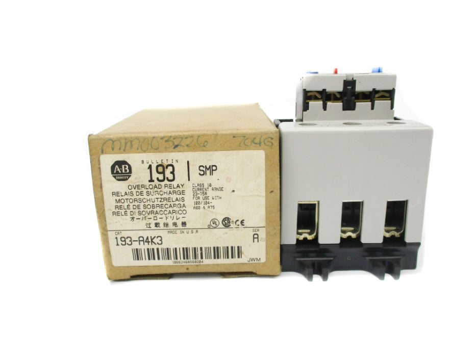 INDUSTRIAL SPARE PART 193-A4K3 SER. A 690V 23-75A (BR/WH) NSMP