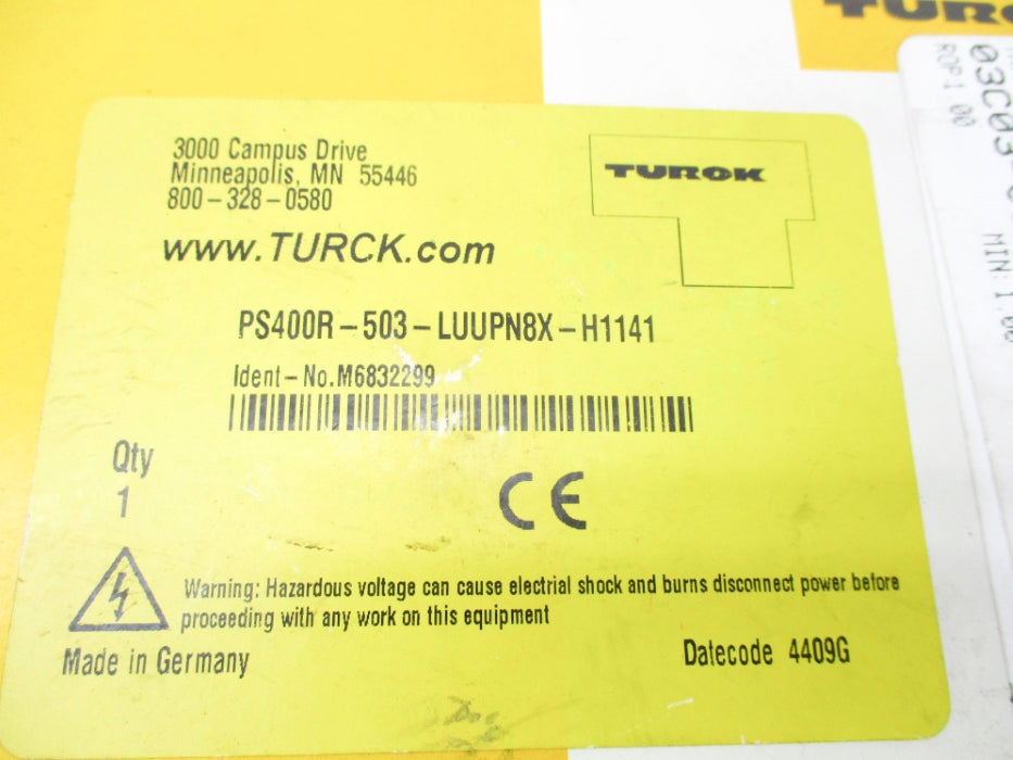 TURCK PS400R-503-LUUPN8X-H1141 M6832299 NSMP