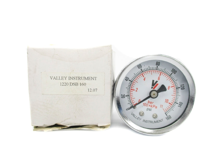 VALLEY INSYRUMENTS 1220DSB160 0-160PSI NSMP