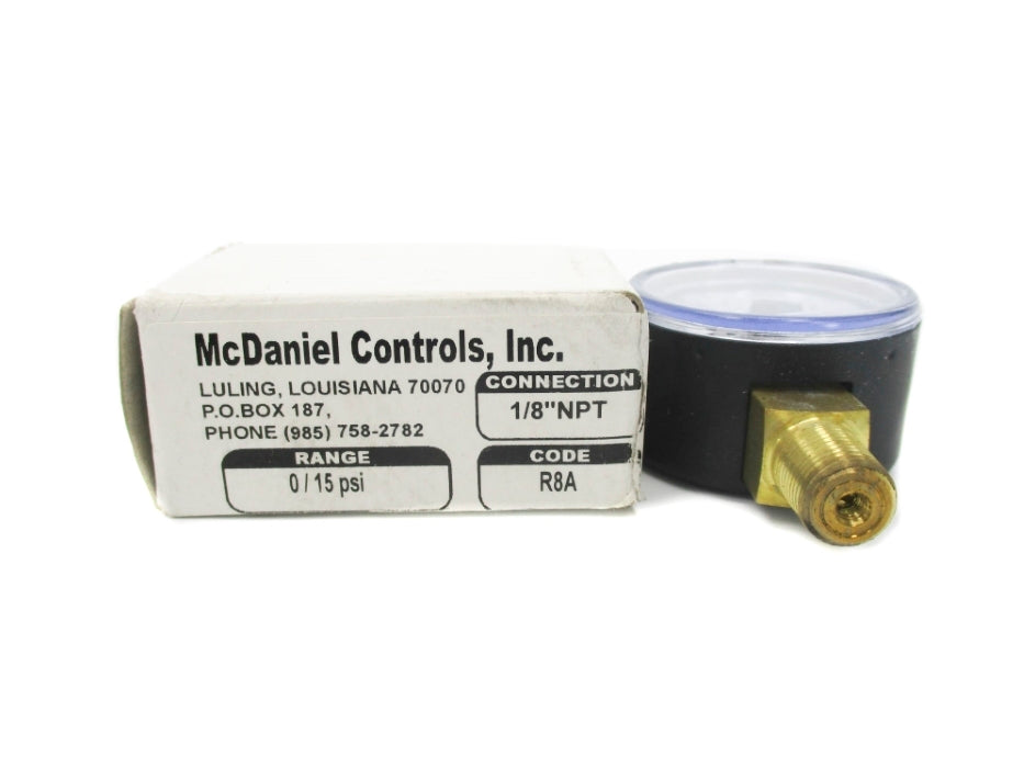 MCDANIEL CONTROLS R8A 0-15PSI NSMP