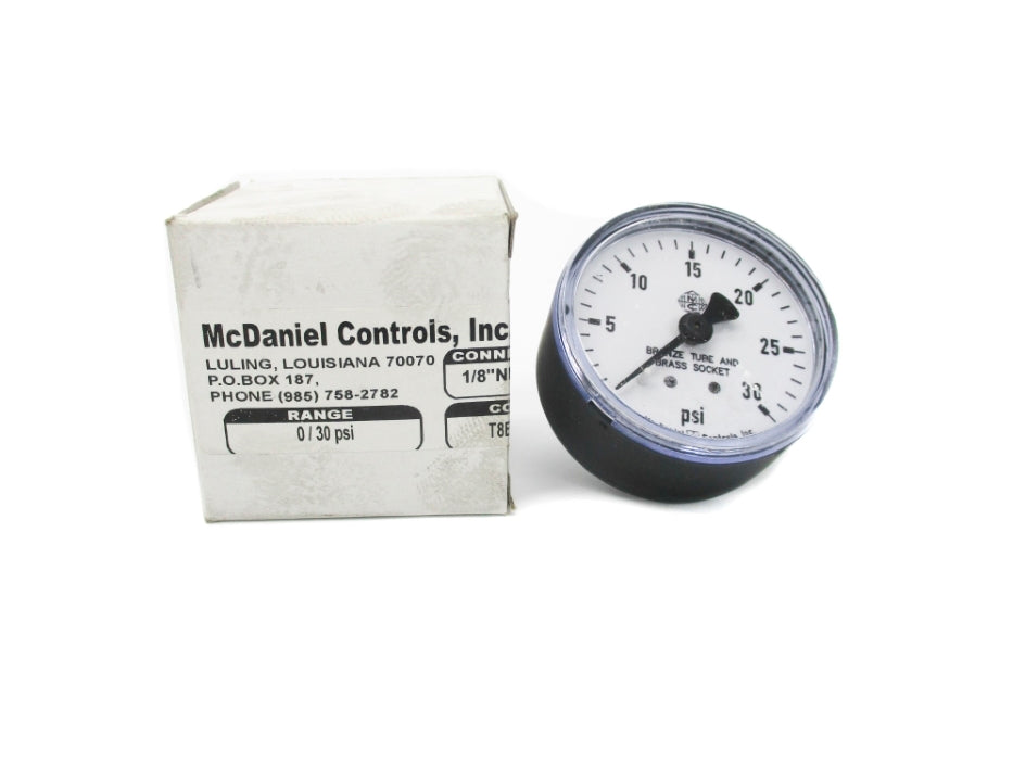MCDANIEL CONTROLS T8BL1/8 0-30PSI NSMP