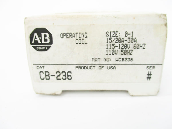 ALLEN BRADLEY CB-236 110/115-120V 15/20-30A (WH) NSMP
