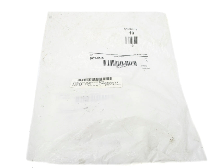 INDUSTRIAL SPARE PART 800T-X559 SER. A (PKG OF 10) NSMP