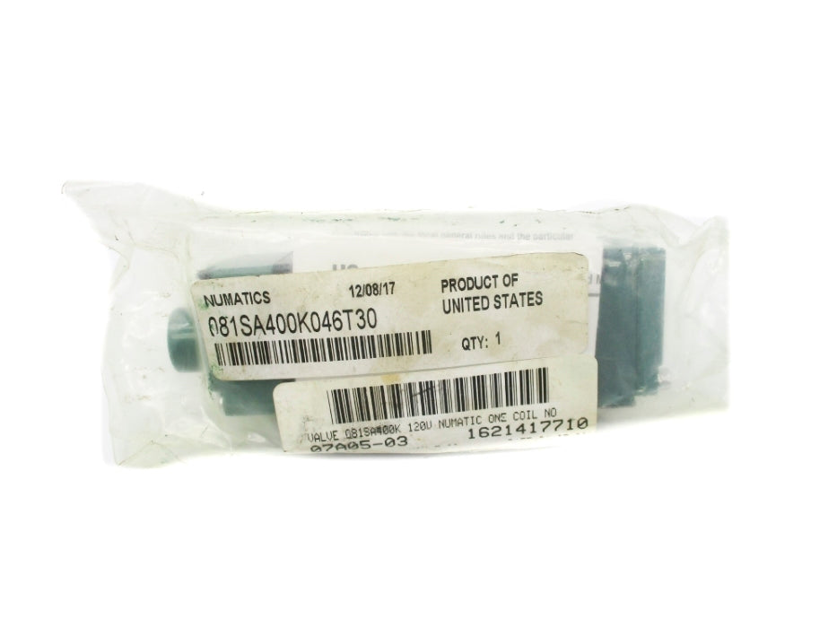 NUMATICS 081SA400K046T30 100-115/100-120V 150PSI NSMP