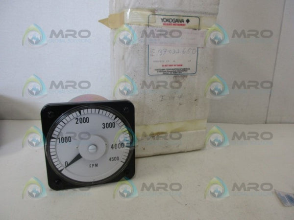 YOKOGAWA YE/DB-40 PANEL METER 0-4500 FPM NSMP