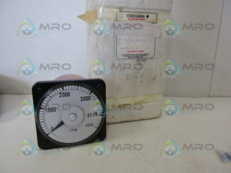 YOKOGAWA YE/DB-40 PANEL METER 0-4500 FPM NSMP