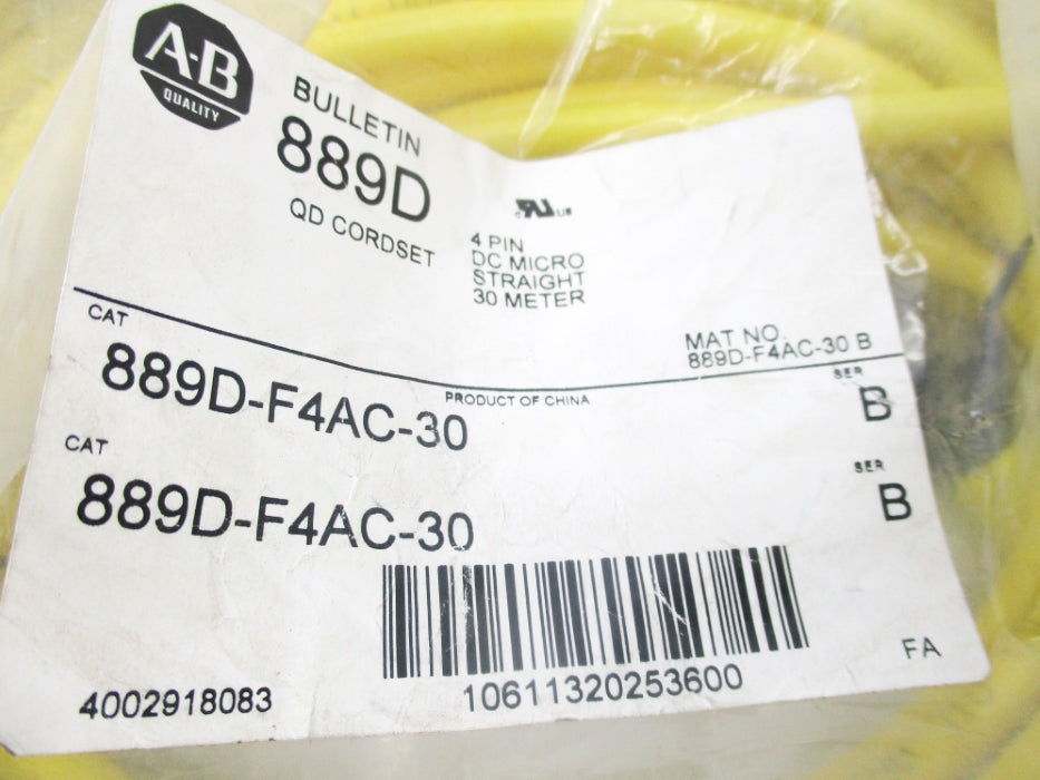 ALLEN BRADLEY 889D-F4AC-30 SER. B 250V 4A NSMP