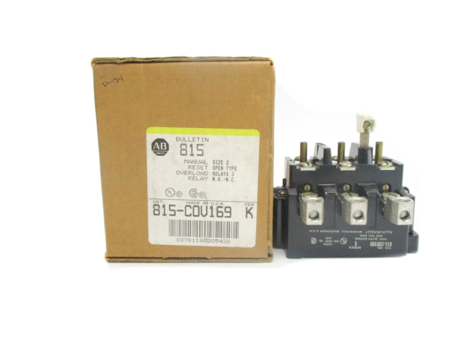 INDUSTRIAL SPARE PART 815-COV169 SER. K 600VAC (BR/YL) NSMP