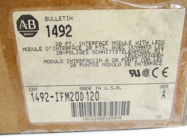 ALLEN BRADLEY 1492-IFM20D120 SER. A (BR/WH) NSMP