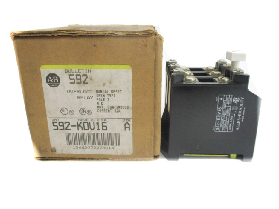 ALLEN BRADLEY 592-KOV16 SER. A 120-600V 32A (BR/YL) NSMP