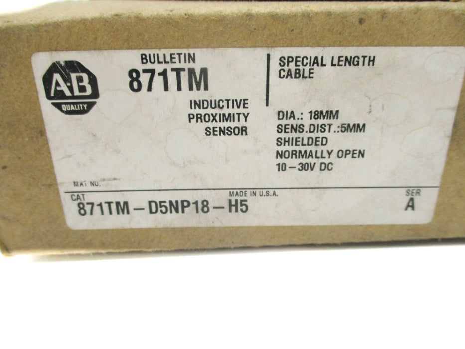 INDUSTRIAL SPARE PART 871TM-D5NP18-H5 B SER. A (BR/WH) NSMP