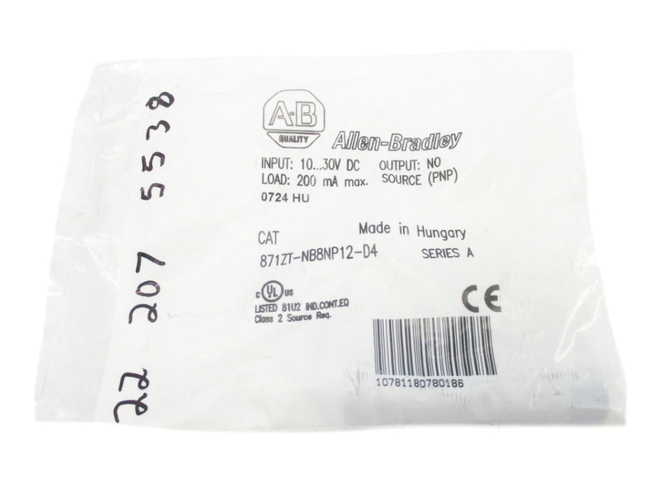 INDUSTRIAL SPARE PART 871ZT-NB8NP12-D4 SER. A NSMP