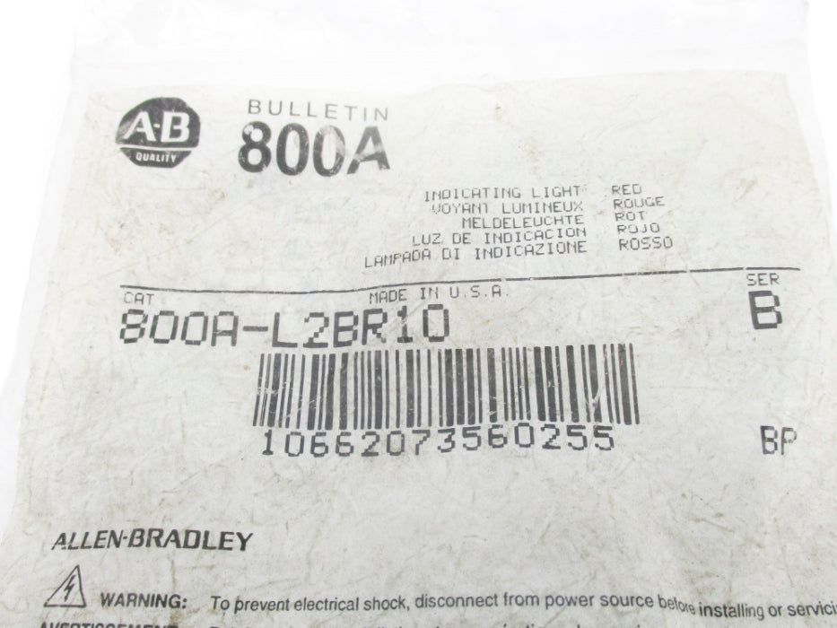 INDUSTRIAL SPARE PART 800A-L2BR10 SER. B NSMP