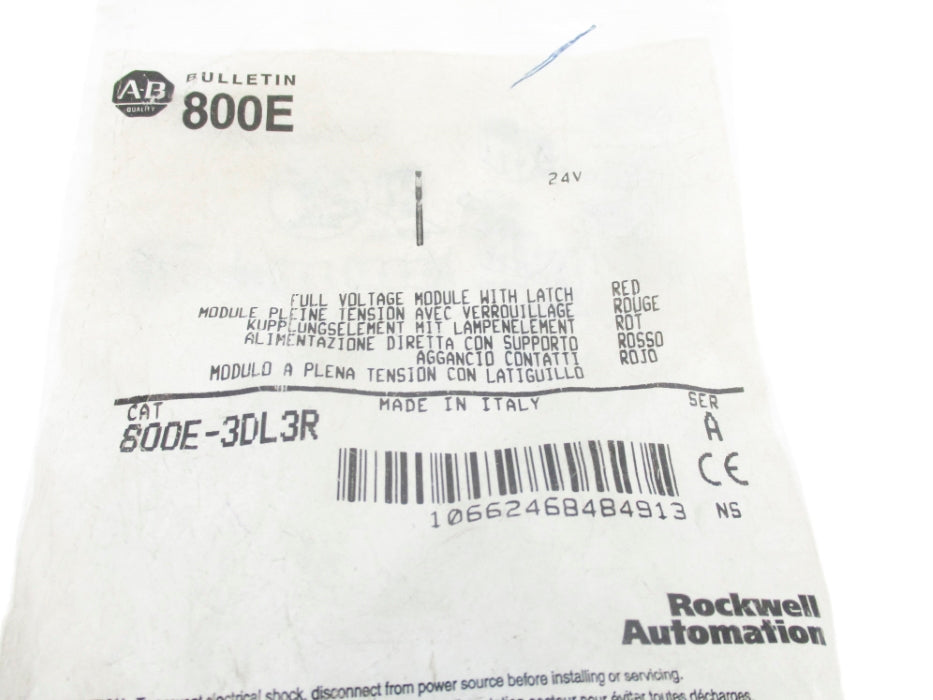 INDUSTRIAL SPARE PART 800E-3DL3R SER. A NSMP