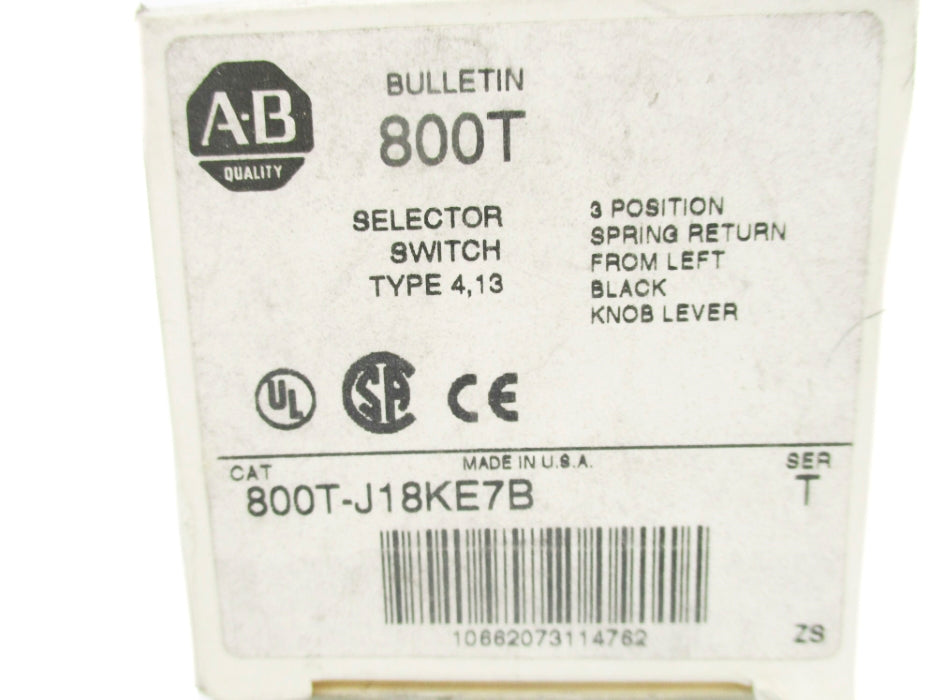INDUSTRIAL SPARE PART 800T-J18KE7B SER. T (WH) NSMP