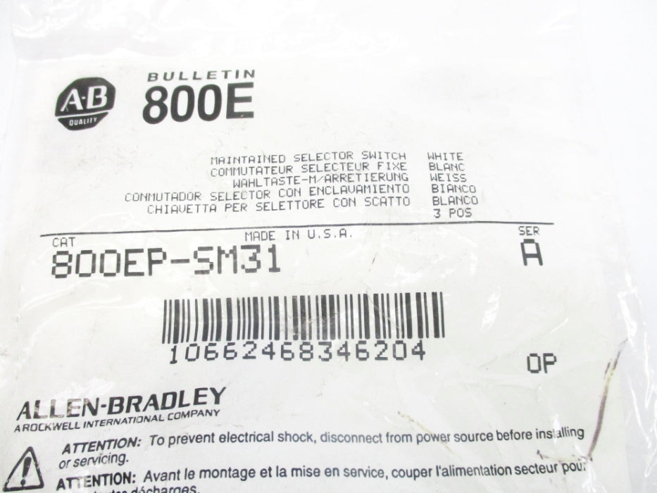 INDUSTRIAL SPARE PART 800EP-SM31 SER. A NSMP