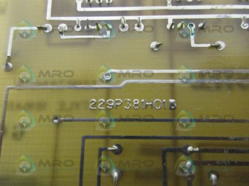 WESTINGHOUSE 229P381H01B PC BOARD UNMP