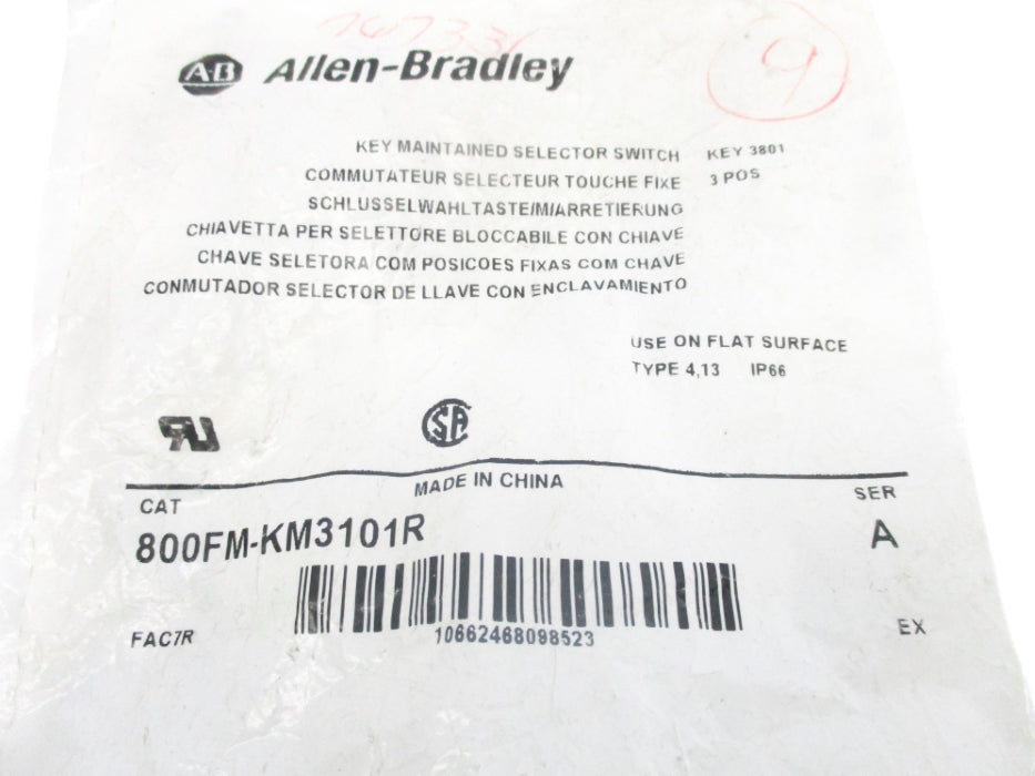 INDUSTRIAL SPARE PART 800FM-KM3101R SER. A NSMP